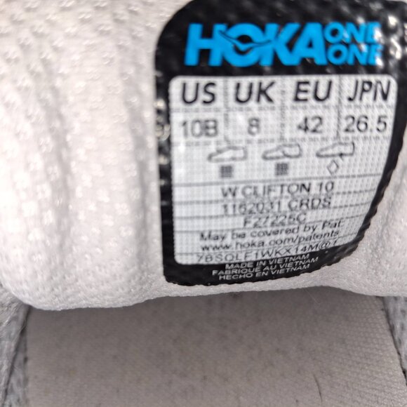 Hoka Womens Clifton 10 size 10B - Picture 7 of 8